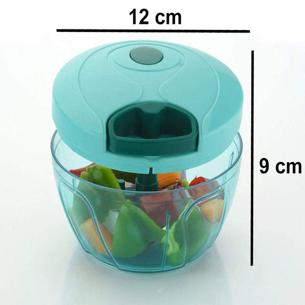 3326 Manual SS Blades Compact Hand Held Vegetable Chopper/Slicer (Brown Package Box)