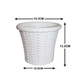 AM0825 Ap Juhi Pot 6 inch -Multicolor Designer Plastic Flower pots