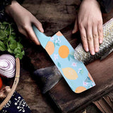 AM5666 3 Pcs Stainless Steel Knife Set Color Printed Stainless Steel Paring, Chef's & Cleaver Kitchen Knife Set, Pack of 3