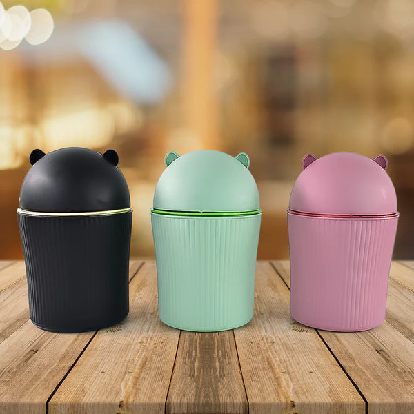11680 Apex Mini Tabletop Dustbin (1 Pc / 1200 ML / Mix Color)