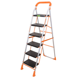 3904 - 6 Step Ladder for Home use | Heavy Duty Alloy Steel Foldable Step Ladder