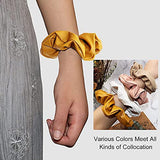 AM1028 Matte Scrunchies Hair Ties Thick Elastic Hair Bands MultiColor - 1 Pcs