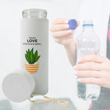 13936 Outdoor sport Glass water bottle leakproof (450 ML)