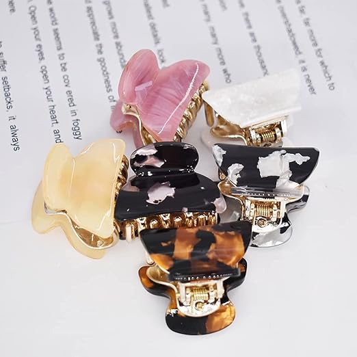AM1020 Acrylic Hair Claw Clips for Girls & Women - 1 Pcs
