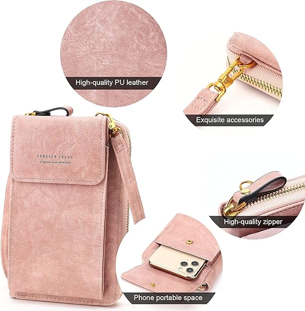 Mini Ladies Mobile Phone Bag Oxford Multi-layer Zipper Women's Crossbody Wallet Handbag Comfortable Underarm Bag For Women