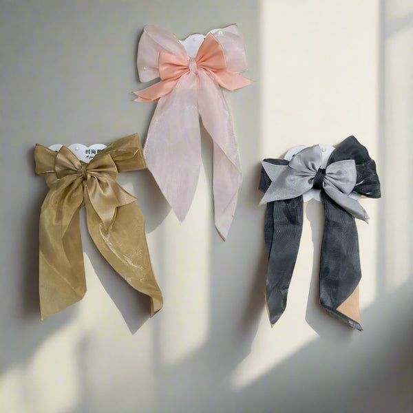 AM1281 Women Bow Hair Clips Hair Barrettes - 1pc