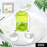 8202 MIRACLE PLASTIC ICE GOLA MAKER ICE SNOWMAKER MACHINE | ICE CRUSHER | INDOOR OUTDOOR MANUAL WITH STEEL BLADE & ANTI SLIP GRIP (1 PC)