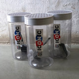 AM3986 DPI Iconic Plastic Storage Containers Jar(With Spoon) 1600ml (Pack of 3Pcs)
