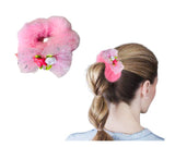 AM1029 Scrunchies Fancy Faux Fur Elastic Hair Bands - 1 Pcs