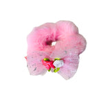 AM1029 Scrunchies Fancy Faux Fur Elastic Hair Bands - 1 Pcs