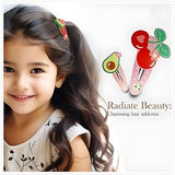 AM1006 Small Tic Tac Hair Clips for Girls & Kids (Pack of 2)
