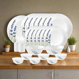 AM3963 La Opala, Novo Collection, Opal Glass Dinner Set 23 pcs