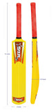 AM0415 LION Plastic Cricket Bat Heavy Duty First Grade HD Plastic Cricket Bat PVC 6 No. PVC
