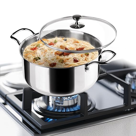 AM3912 PNB Kitchenmate Triply Cookpot with Glass Lid 28Cm