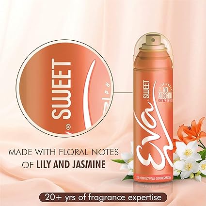 AM0676 pack of 1 Eva Deo Spray, Sweet Bouquet, 125ml