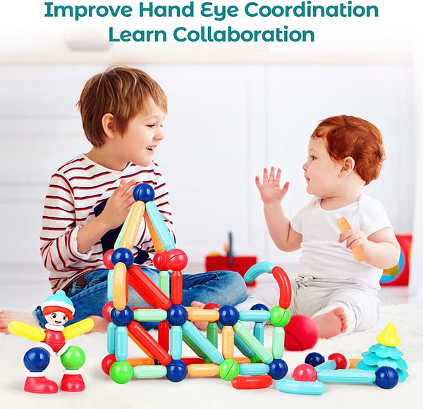 AM0416 Magnetic Sticks Building Blocks 40 Pieces for Kids Age 3+ - Creative and Educational Construction Toy