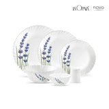 AM3963 La Opala, Novo Collection, Opal Glass Dinner Set 23 pcs