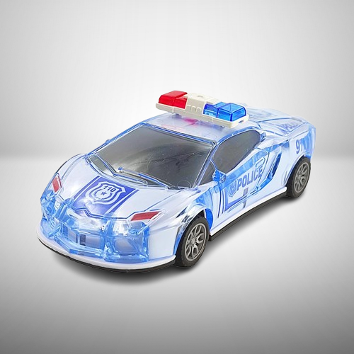 AM3449 Police Car with Lights and Sound Friction Power Car Toy