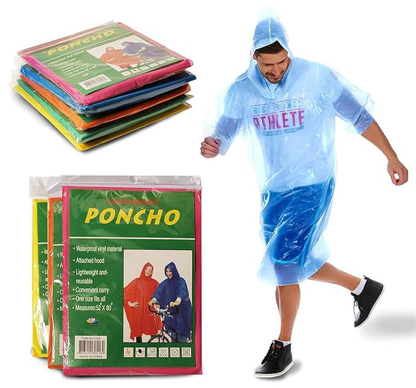AM0673 Poncho Raincoat, Emergency Raincoats with Hoods