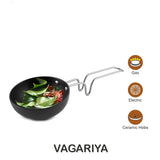 AM3581 SS Tadka Pan Gas StoveTop Compatible For Kitchen Size 10cm
