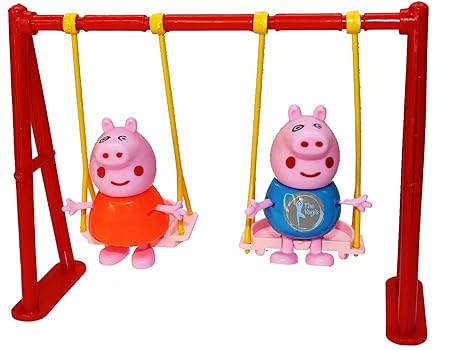 AM3166 Amusement Park With Peppa Pig Family 4 Pcs Figurines