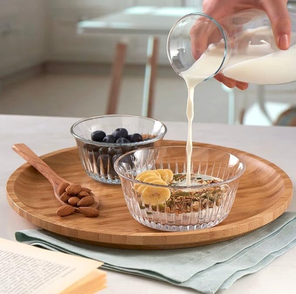 AM0336 3 Pcs Serving Glass Bowl Set