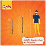 AM2494 Gala No Dust Broom 2 in 1 with Extendable Long Handle broom stick 1 Piece