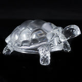 AM5388 Crystal Transparent Glass Tortoise Showpiece (Crystal - White)