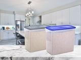 AM0519 Fresherware Rectangular Smart Modular Kitchen Storage Plastic Container 22 Litres (22000 ml)(Pack of 1)