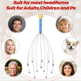 0253 Scalp Massagers, Handheld Head Massage Tingler, Scratcher for Deep Relaxation, Hair Stimulation and Stress Relief