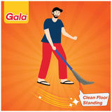 AM2494 Gala No Dust Broom 2 in 1 with Extendable Long Handle broom stick 1 Piece