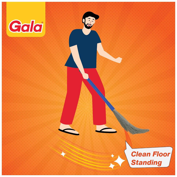AM2494 Gala No Dust Broom 2 in 1 with Extendable Long Handle broom stick 1 Piece