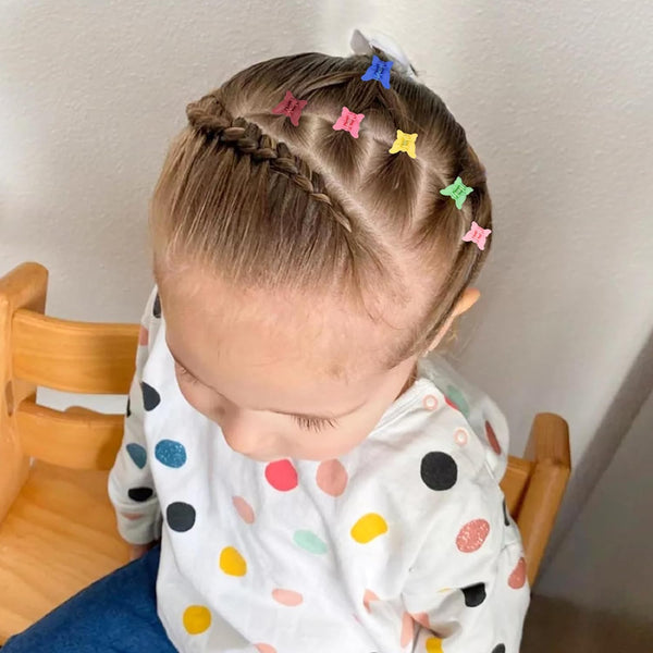 AM1034 10 Pcs Mini Hair Clips for Girls