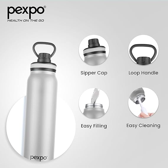 AM2795 Pexpo Austin Thermo SS Water Bottle Vaccum Insulated 1000