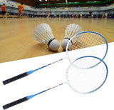 AM0353 Konex Pro Steel Badminton Racket, Set of 2 Piece & 1 Piece Shuttlecock for Kids, Girls, Boys(Badminton Rackets with Shuttle))