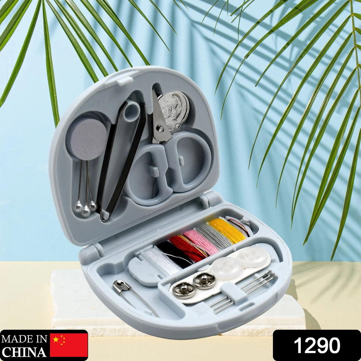 1290 MINI TRAVEL SEWING KIT DIY SEWING PORTABLE SEWING TOOL KITS PLAST