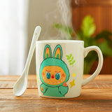 AM6249 Labubu Ceramic Mug and Spoon Set