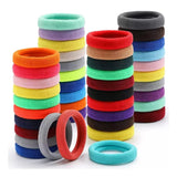 AM1004 Multicolour Rubber Ponytail Holder Bands for Hair - Set of 30
