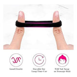 AM1002 Elastic Hair Rubber Bands for Girls, Kids & Women (Black - Pack of 30)