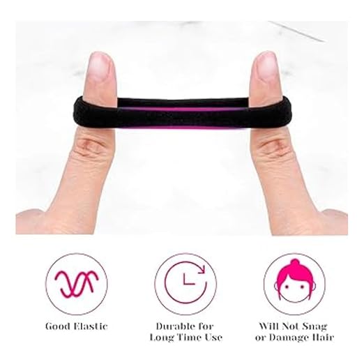 AM1002 Elastic Hair Rubber Bands for Girls, Kids & Women (Black - Pack of 30)