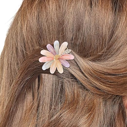 AM1030 Bridal Metal Hairpins Flower Hair Clip for Girls &  Womens - 1 Pcs