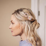 AM1030 Bridal Metal Hairpins Flower Hair Clip for Girls &  Womens - 1 Pcs