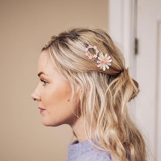 AM1030 Bridal Metal Hairpins Flower Hair Clip for Girls &  Womens - 1 Pcs