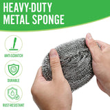 3526 Stainless Steel Cleaning Scrubbers ( pack of 12 )