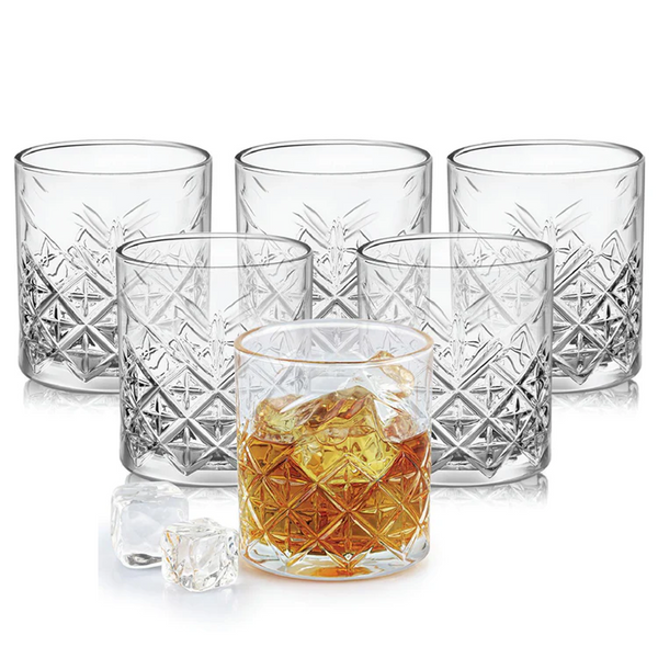 AM5694	Cello Classix, Swirl & Brilliant Design 325ml Tumbler - 6pcs set