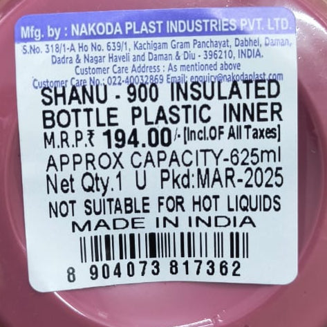 AM5023 Shanu-900 Insulated Bottle Plastic Inner