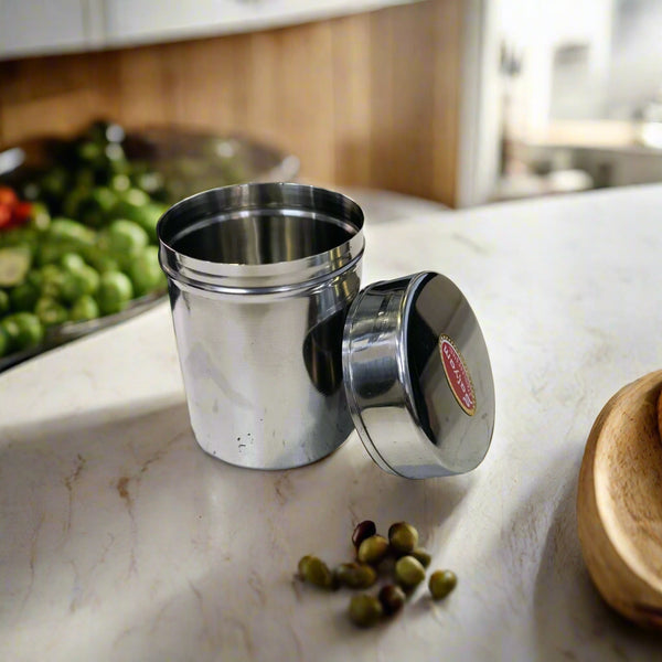 AM5325 Satyam Noori Dabbi Stainless Steel Containers For Storage Medium
