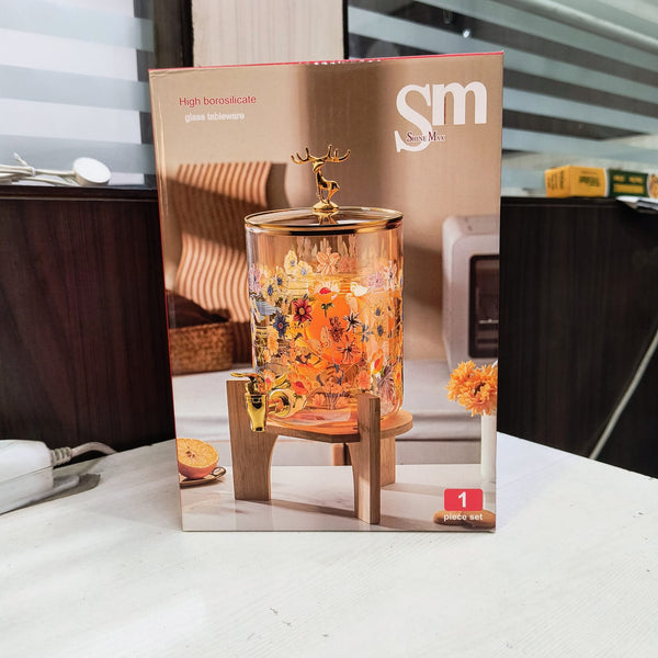 AM5390 Shine Max Glass Juice Dispenser - Gold, 3.6L