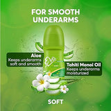 AM0680 (pack of 1) Eva Shine Underarm Roll on Deodorant 25ml | With Tahiti Monoi Oil & Wild Berries Extracts | Alcohol & Aluminium Free | 48 H Protection from Odour | Keeps Underarms Bright & Smooth | Skin Friendly | For Women | 50ml
