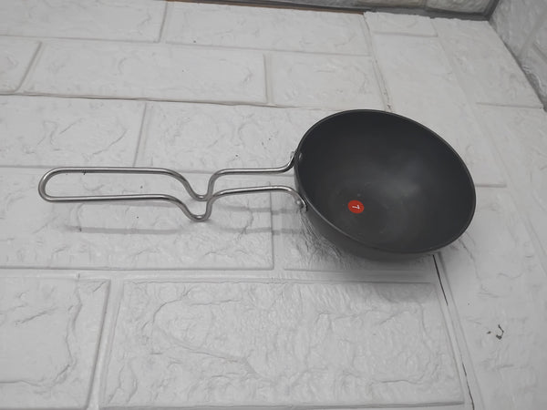AM3581 SS Tadka Pan Gas StoveTop Compatible For Kitchen Size 10cm